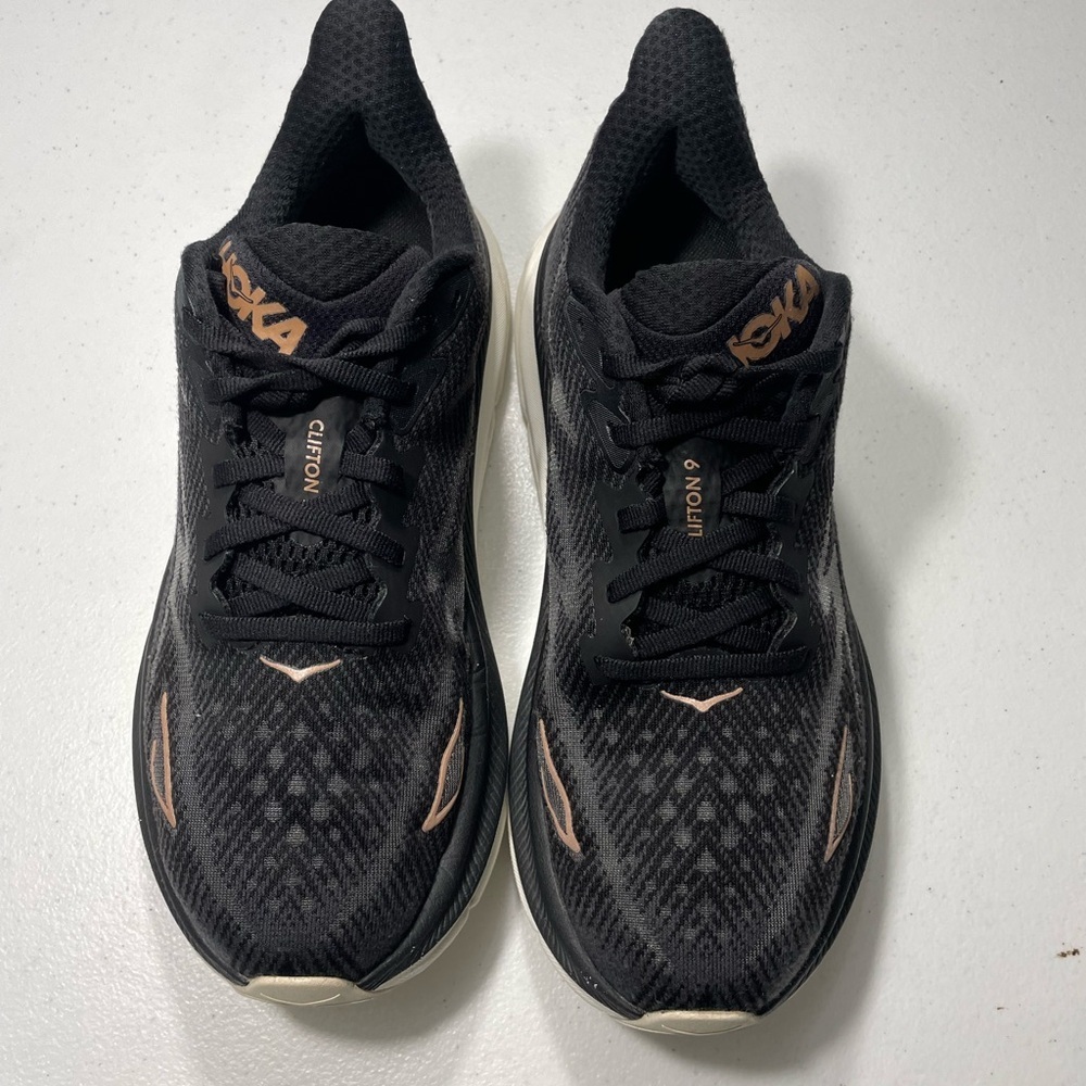 Hoka Black and Bronze Athletic Shoes Size 8.5B SB-00